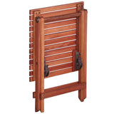 Bistro Set Brown Solid eucalyptus wood with an oil finish Small 45586