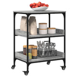 Kitchen Trolley Grey Sonoma 60x41x80.5 cm Engineered Wood 842404