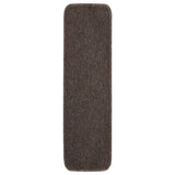 Anti Slip Stair Mats 15 pcs 75x20 cm Brown Rectangular 340401