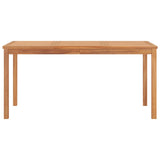 Garden Dining Set Warm Brown Solid Teak Wood Standard Durable 3059938