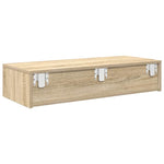 ZNTS Wall Shelf with Drawers Sonoma Oak 80x33x17 cm Engineered Wood 859979