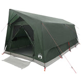 Tunnel Tent with Roof Army green 10-Person Polyester and Steel 42028664