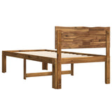 Single Bed Frame with Headboard ROSTOCK Natural 80 x 200 cm 903453