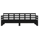 Pull-out Day Bed without Mattress Black 2x cm 820386