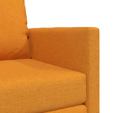 Sofa Bed Dark Yellow 74 x 77 x 81 cm Fabric 4106629