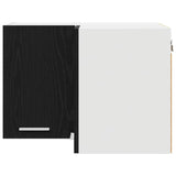 Hanging Cabinet Black Oak and White 57 x 57 x 40 cm 884187