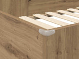 Loft Bed Frame with Desk with Storage Artisan Oak 90 x 190 cm 3410442