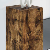 TV Wall Cabinet Wall-mounted 2 pcs Smoked Oak 30 x 31 x 80 cm 892300