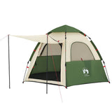 Camping Tent Cabin 4-Person Green Quick Release 4005332
