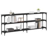 Console Table Black oak 200 x 29 x 75 cm 871321