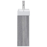 Bathroom Vanity Unit with Tap Grey Sonoma 40.5 x 22.5 x 62 cm 889526