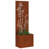Garden Privacy Screen Rusty 50 x 32 x 150 cm Weathering steel 876454