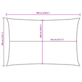 Sunshade Sail Oxford Fabric Rectangular 3x6 m Taupe 135433