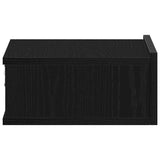 Floating Nightstands 2 pcs Black Oak 40x32x15 cm Engineered Wood 862417