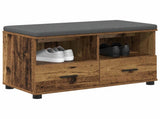 Hall Bench Old Wood 80 x 38 x 46 cm Engineered Wood and Fabric 891462