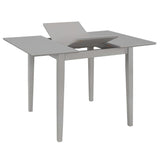 Extendable Dining Table Grey x80x74 cm MDF 247627