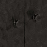 Side Cabinet Black 60x33x75 cm Solid Wood Mango 356845