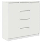 Sideboard with Drawers White 100.5x35x98.5 cm Engineered Wood 3328453
