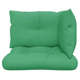 Pallet Cushions 3 pcs Green Fabric 360861