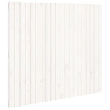 Wall Headboard White 127.5x3x110 cm Solid Wood Pine 824939