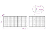 Gabion with 5 mm Wire and 10x10 cm Mesh 700x30x100 cm 3465128