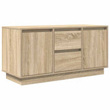 TV Cabinet with LED Lights Sonoma Oak 100x41x50 cm 861411