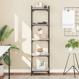 Bookcase 5-Tier Grey Sonoma 40x30x154 cm Engineered Wood 837640