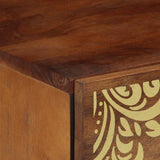 Bedside Cabinet Honey Brown 40 x 33 x 46 cm Solid Mango Wood 4018734