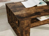 Coffee Table Smoked Oak 66 x 49.5 x 45 cm Engineered Wood 8000120