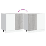 Kitchen Base Cabinet Porto Grey Sonoma Engineered Wood 854304