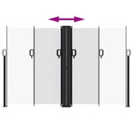ZNTS Retractable Side Awning White 160x600 cm 4004631