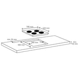 Induction Hob with 4 Burners Touch Control Glass 7000 W 50787