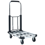 Foldable Transport Trolley 150 kg Aluminium Sliver 146448