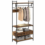 Wardrobe with Shelf Old wood 89 x 39 x 184.5 cm Engineered wood 883547