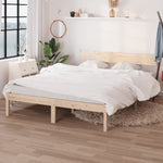 Bed Frame without Mattress Solid Wood 160x200 cm 810157