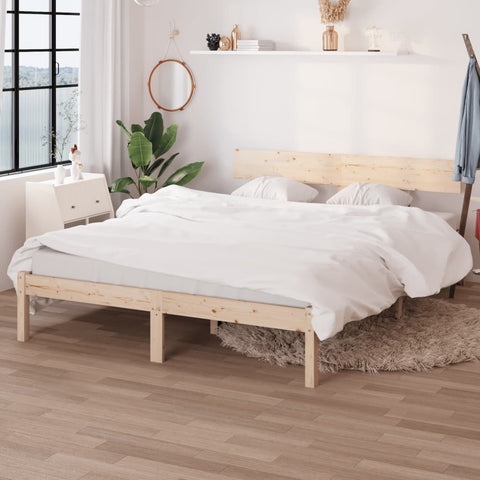 Bed Frame without Mattress Solid Wood 160x200 cm 810157