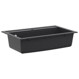 Kitchen Sink Single Basin Granite 79.5 x 50.5 x 20 cm Graphite 42053756
