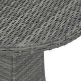 Garden Table Grey 70x70x73 cm Poly Rattan 310469