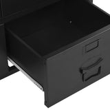 Office Cabinet with Mesh Doors Industrial 75x40x120 cm Steel 145355