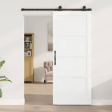 Sliding Door ORKDAL White 83 x 202 cm Solid Pine Wood 3445488