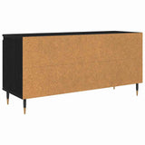 TV Cabinet Black Oak 104 x 35 x 50 cm Engineered Wood 881931