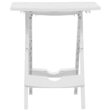 Folding Garden Table 45.5x38.5x50 cm White 47690