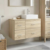 Bathroom Furniture Set 2 pcs Sonoma Oak Engineered Wood 3403970