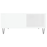 Coffee Table White 80x80x36.5 cm Engineered Wood 830780