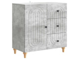 Sideboard Concrete Grey 66 x 34.5 x 90 cm Engineered Wood 894168