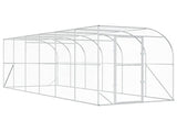Against Wall Chicken Coop Silver 600 x 200 x 215 cm 3434732