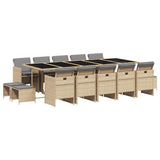 Garden Dining Set Mix beige, black, light grey 3210636