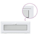 Basement Window RISOR 110x40 cm Tilt 3 Glazing White 4108381