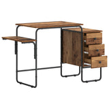 Desk with Storage Oak Wood 120 x 50 x 75 cm 8008000