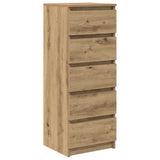 Sideboard with Drawers Artisan Oak 37.5x35x99 cm Engineered Wood 861768